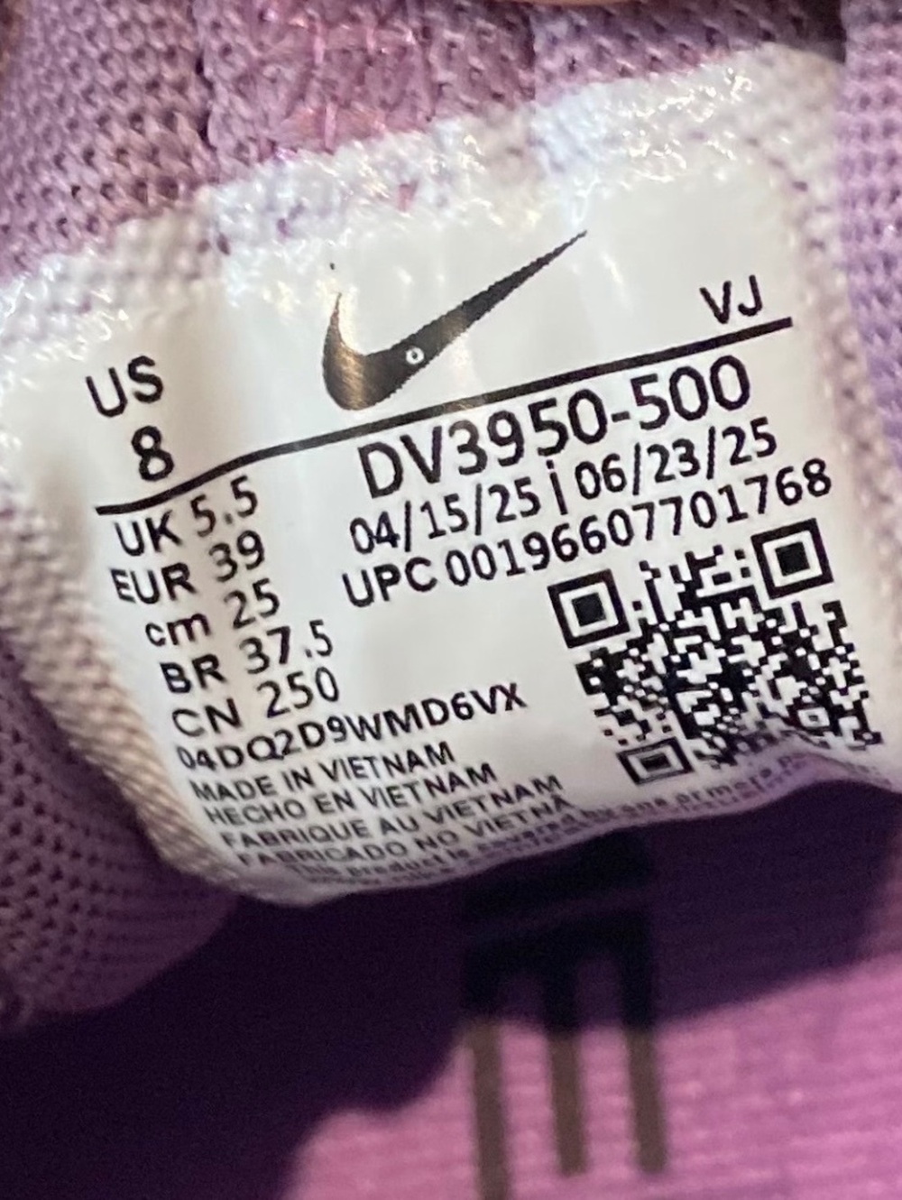Nike Free Metcon 5 Violet Dust Rush Fuchsia Women’s Training Shoes US 8 (244) - Picture 7 of 7